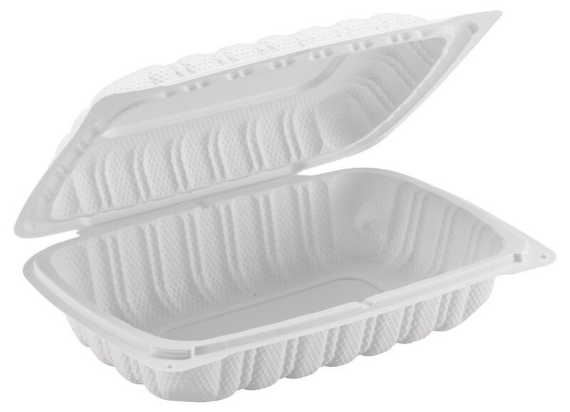 TY-96 / WH96 - Clamshell MFPP Hoagie Container, Corner Lock, 9" x 6", 200pc (100/2)