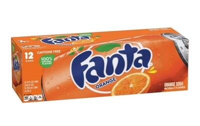 116151- Fanta Orange Soda Fridge Pack Cans, 12 fl oz, 12 Pack, 2 Sets