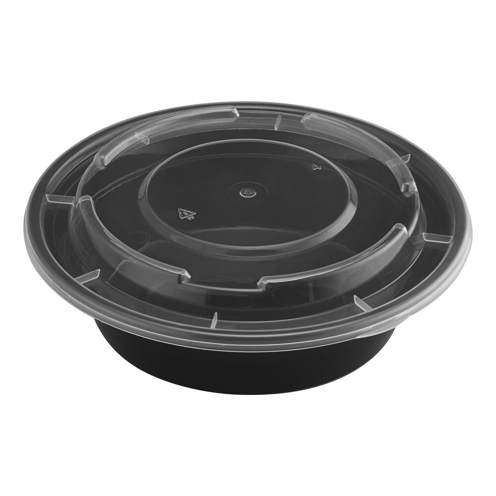 TY-R16 - 16oz Round Microwavable Container with Lid, 150 sets (50/6)