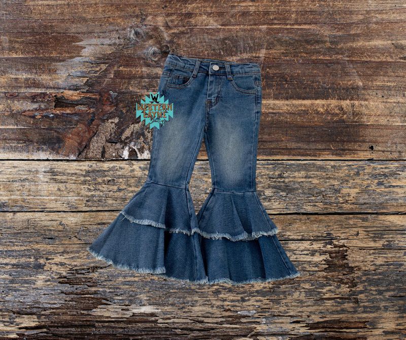 Girls Denim Bells, Size: 6-12M