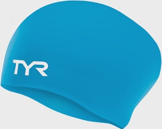 Long Hair Silicone Cap - TYR, Colour: Blue