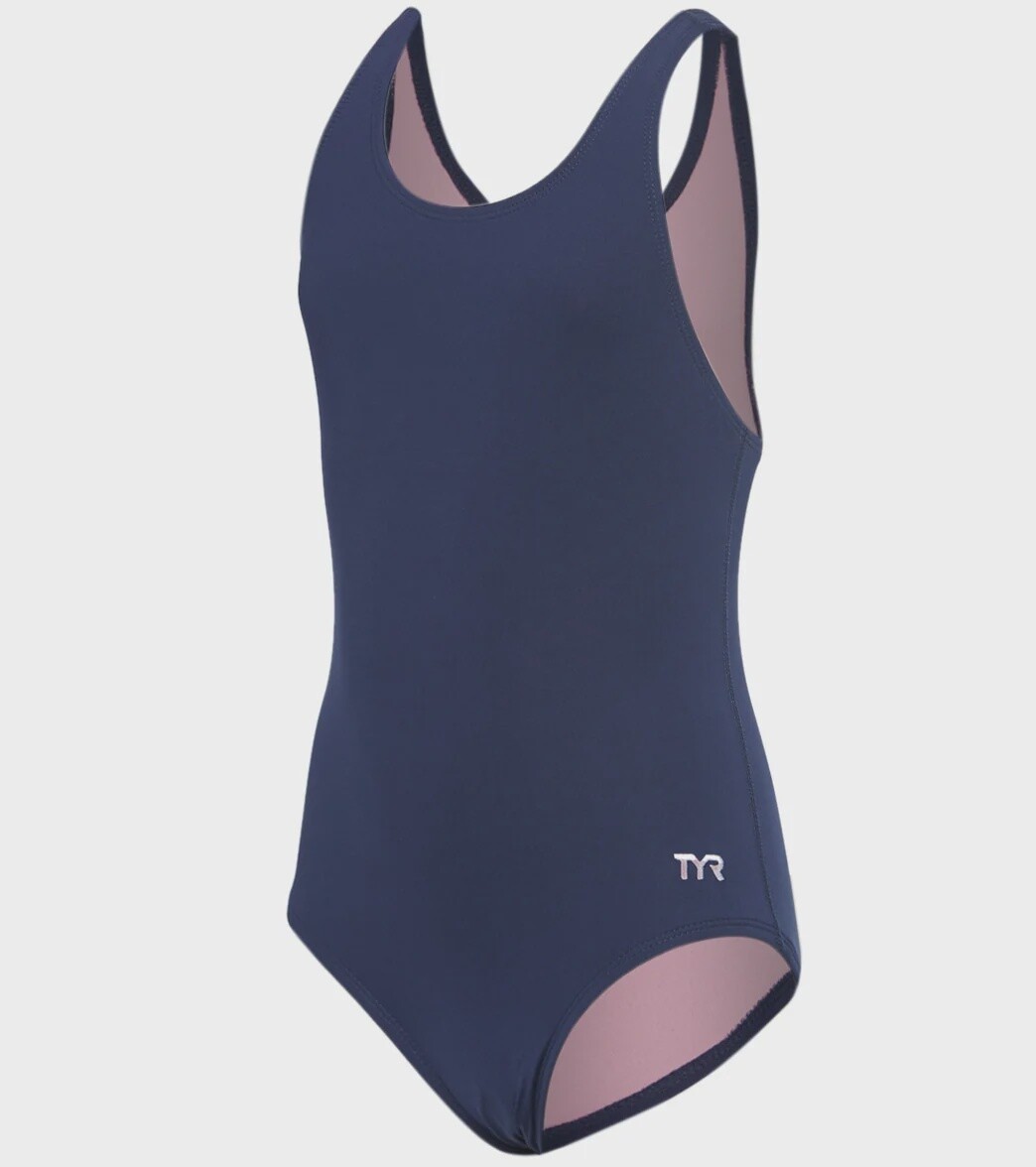 Solid Maxfit (Kids) - TYR, Color: Navy, Size: 4T