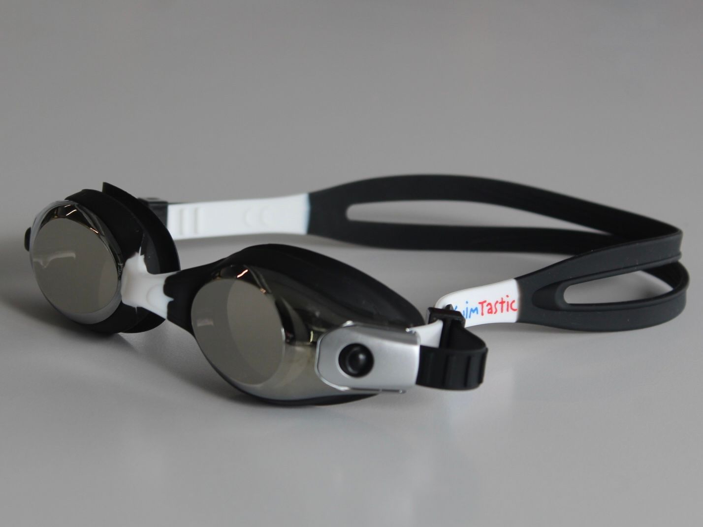 Branded Stripey Goggle Mirror, Colour: Black Mirror