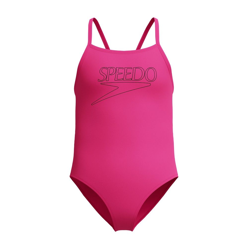 Classic Logo One Piece, Colour: Margarita Pink, Size: AU 4