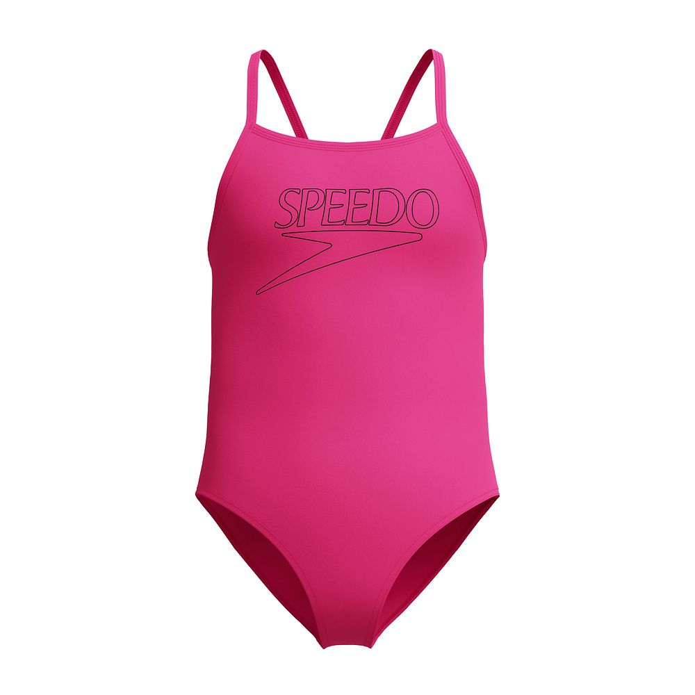 Classic Logo One Piece, Colour: Margarita Pink, Size: AU 4