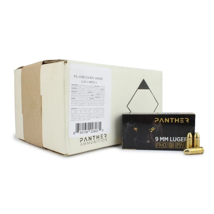 Panther 9mm 124 Gr Ammunition