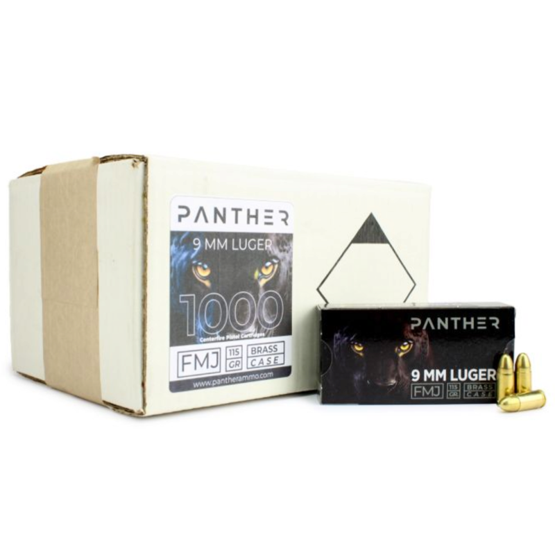 Panther 9mm 115 Gr Ammunition