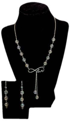 Forever Love Necklace & Earrings Set