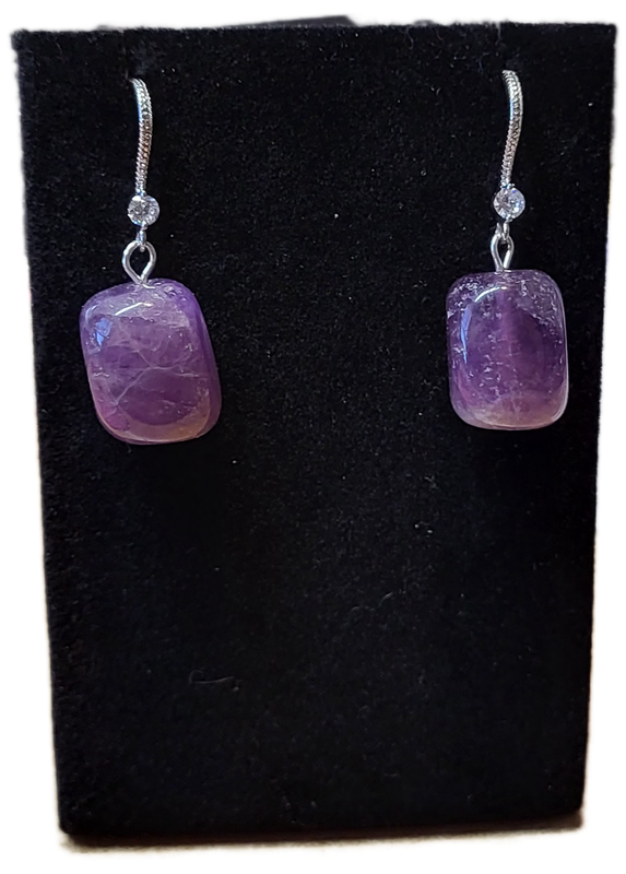 Natural Amethyst Earrings