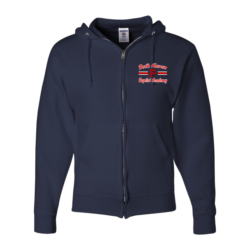 Full-zip Hooded Sweatshirt, NuBlend - Adult