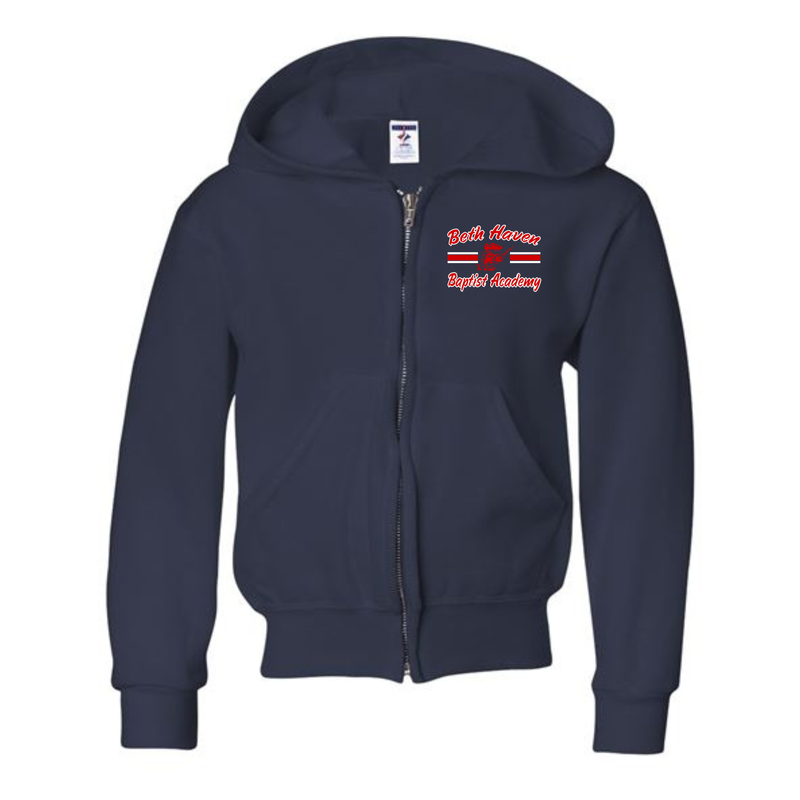 Full-Zip Hooded Sweatshirt, NuBlend - Youth