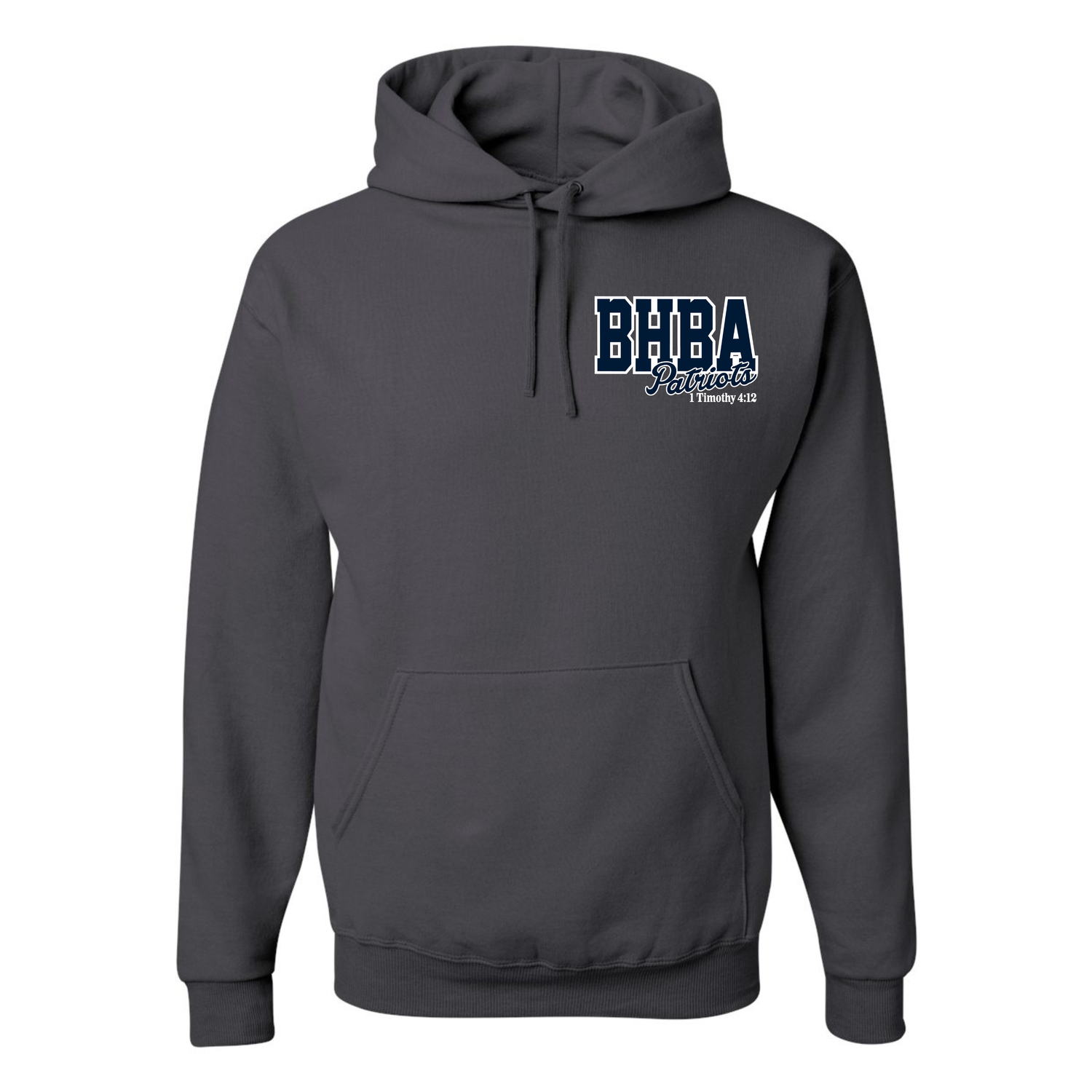 NuBlend Fleece Hooded Sweatshirt Left Chest Logo - Adult