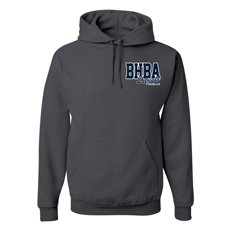 NuBlend Fleece Hooded Sweatshirt Left Chest Logo - Adult