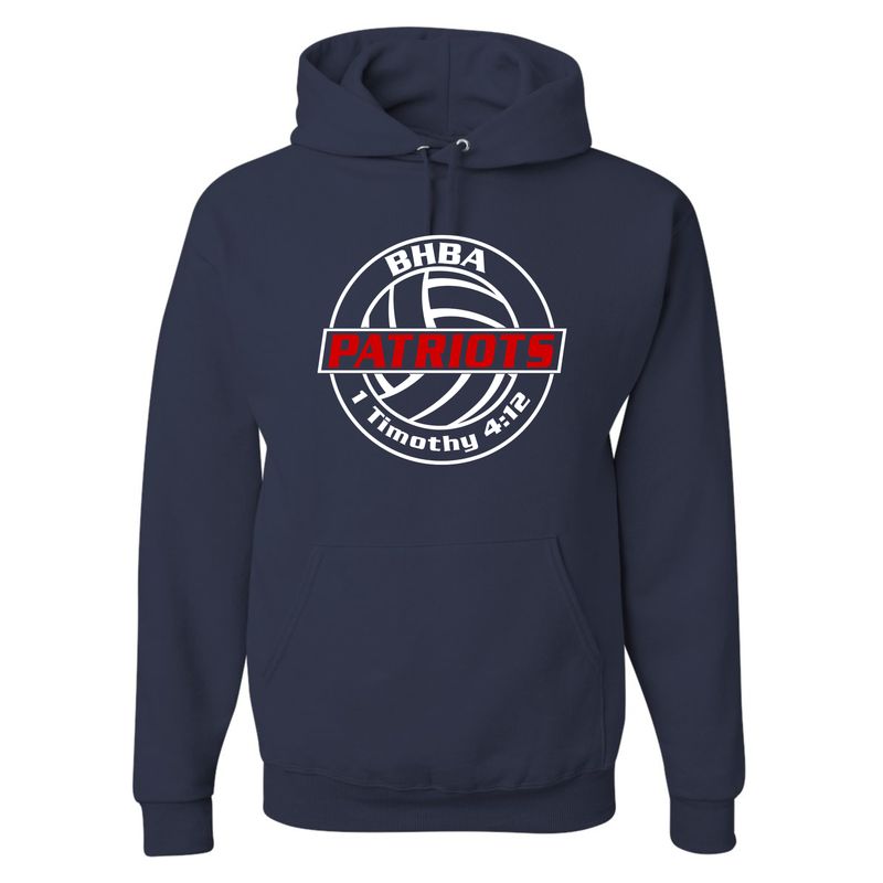 NuBlend Fleece Hooded Center Logo - Adult