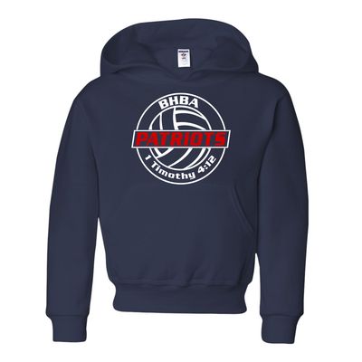 NuBlend Fleece Hooded Center Logo - Youth