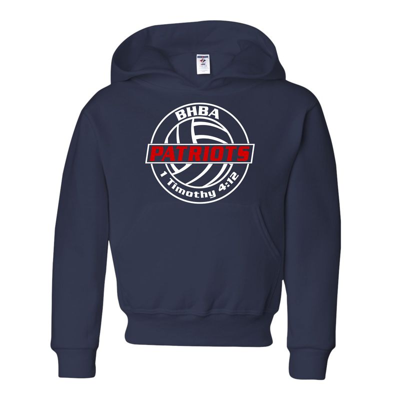 NuBlend Fleece Hooded Center Logo - Youth