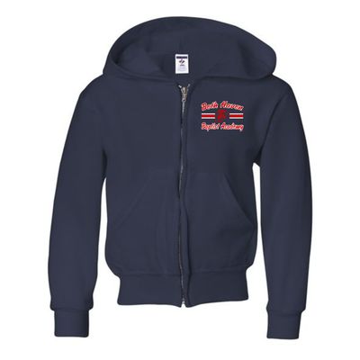 Full-Zip Hooded Sweatshirt, NuBlend - Youth