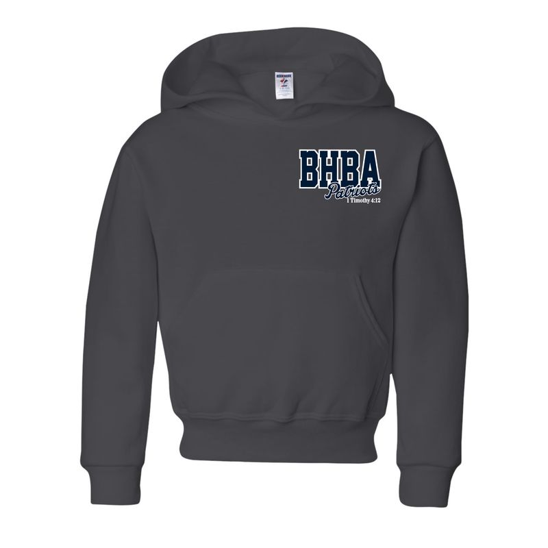 NuBlend Fleece Hooded Sweatshirt Left Chest Logo - Youth