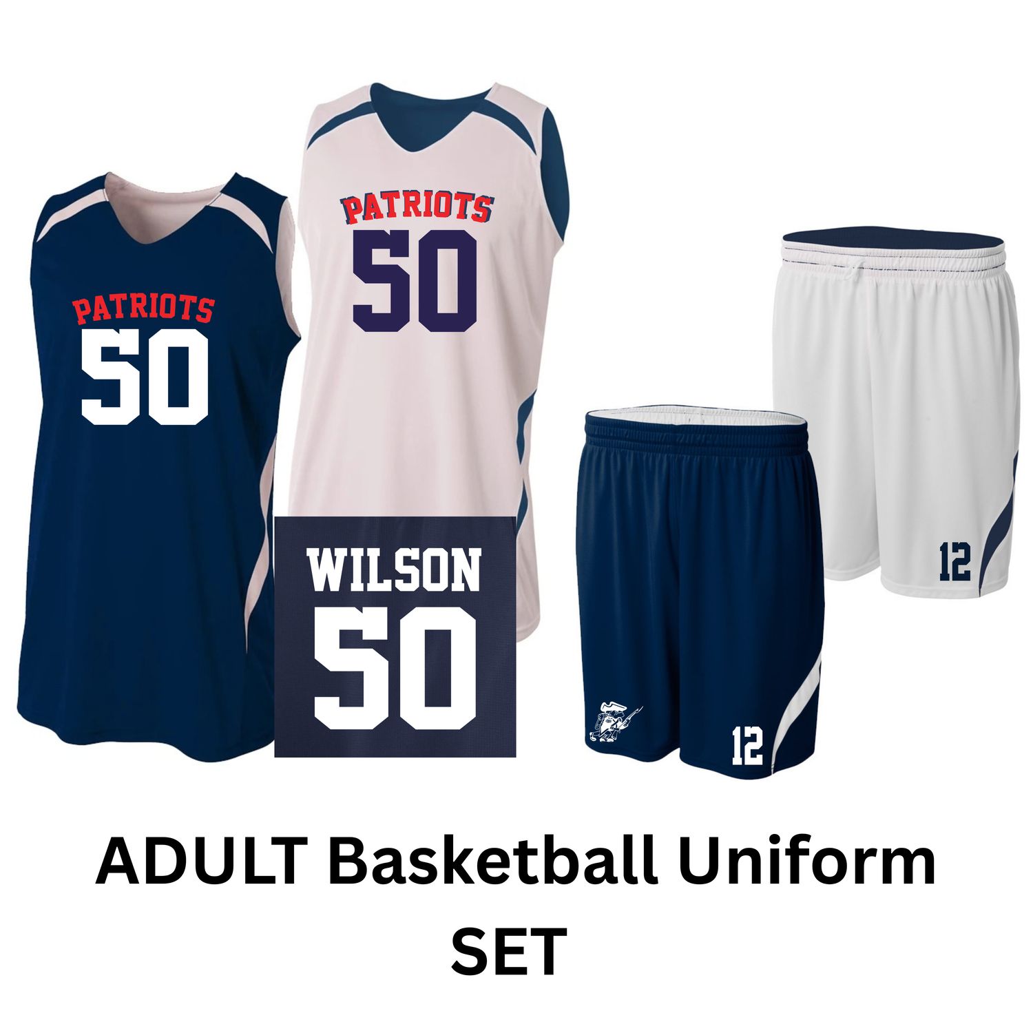 Sports: Basketball Uniform SET - ADULT *Must be ordered by 10/18/26 or price increase of $10*