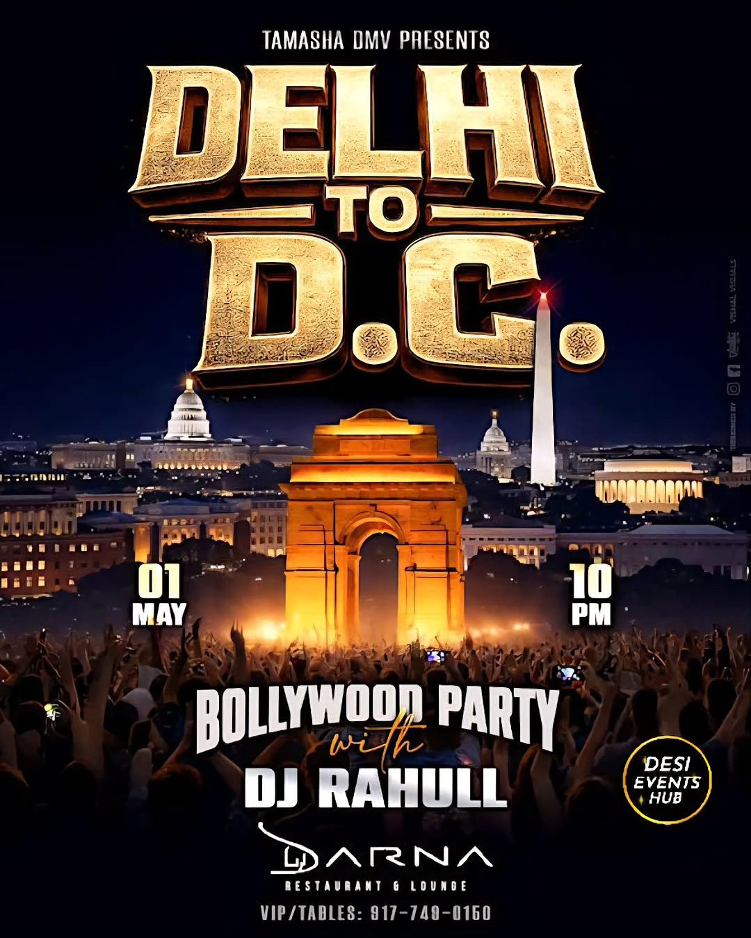 DELHI TO DC FRIDAYS 5.1