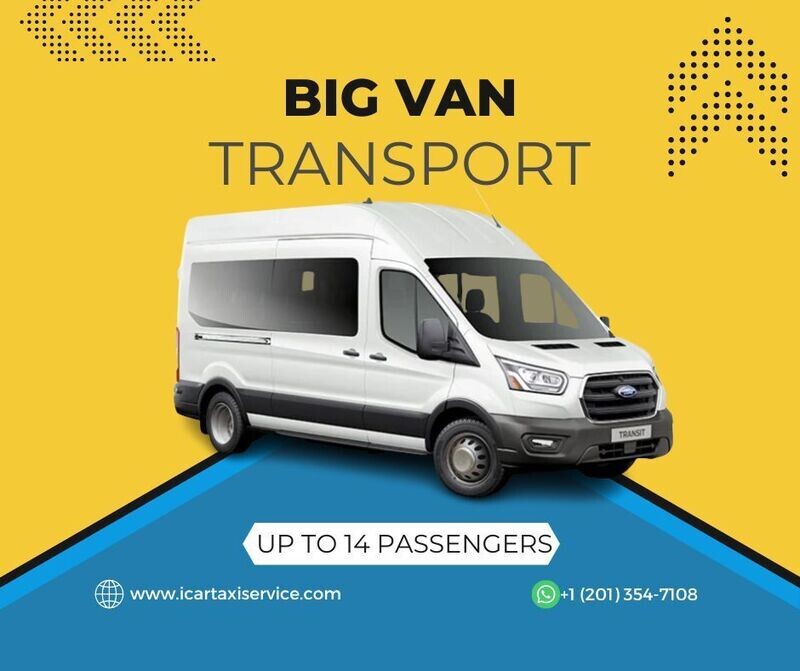 Big Van List up to 14 Passengers