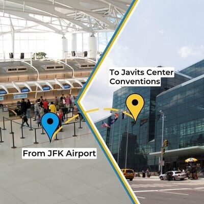 ORIGIN John F Kennedy Airport, NY DETINATION Javits Convention Center