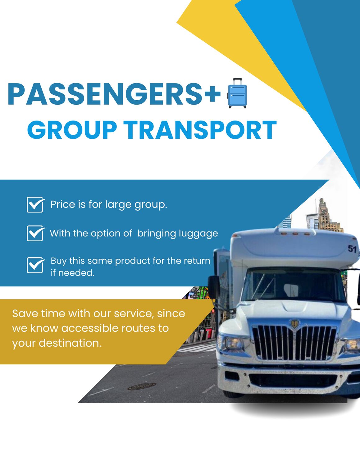 ?‍✈️Local Event Bus Transport 24 Passengers per 1 hour choose as many hours as necessary 