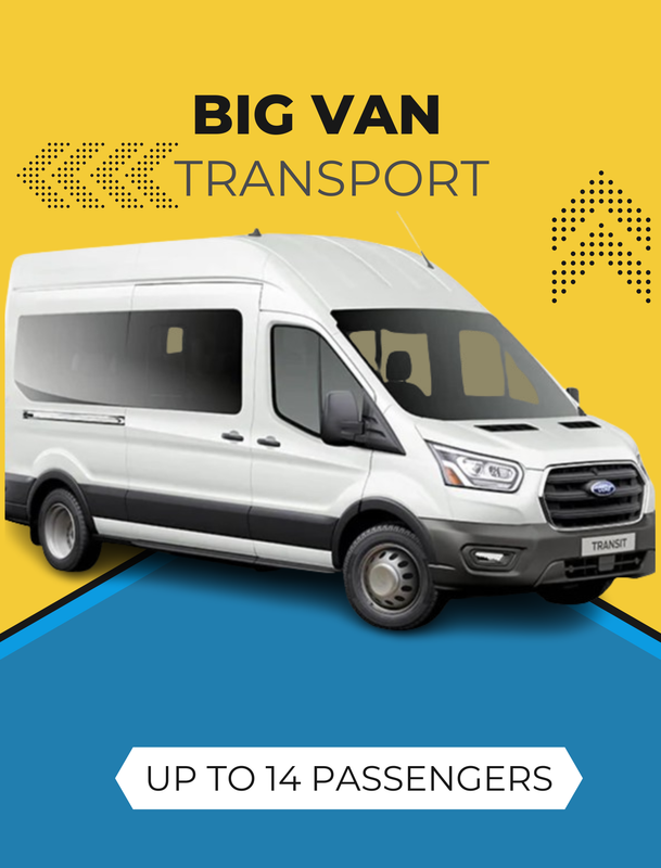 👨‍✈️Local Event Transportation Big Van Up to 14 Passengers. Hourly Rate