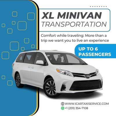 ?️ Secaucus NJ and 9/11 Memorial NYC Transport XL Mini Van up to 6 passengers