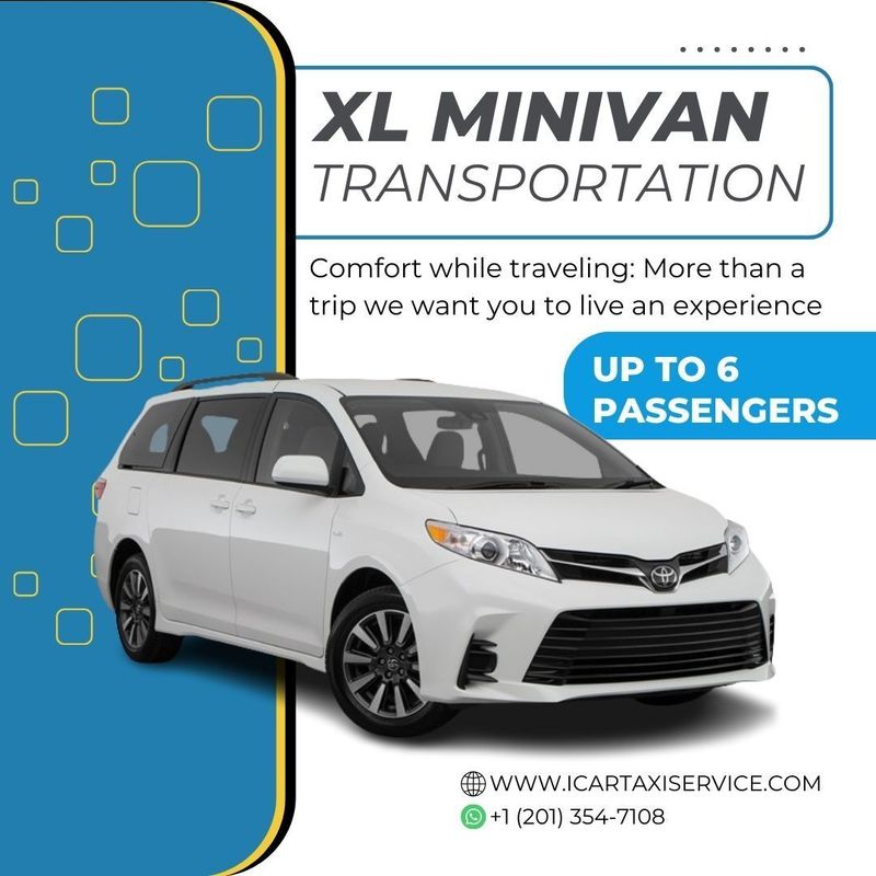 ✈️Bergenfield, NJ  and LaGuardia Airport, NY One-way Mini Van up to 6 passengers