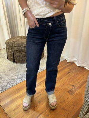 Crossover Straight Leg Jean
