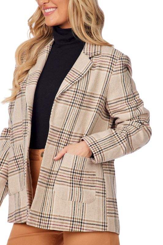 Bynes Plaid Blazer