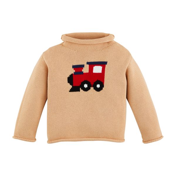Toddler Train Rollneck Sweater