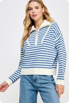 Collared 1/2 Zip Sweater