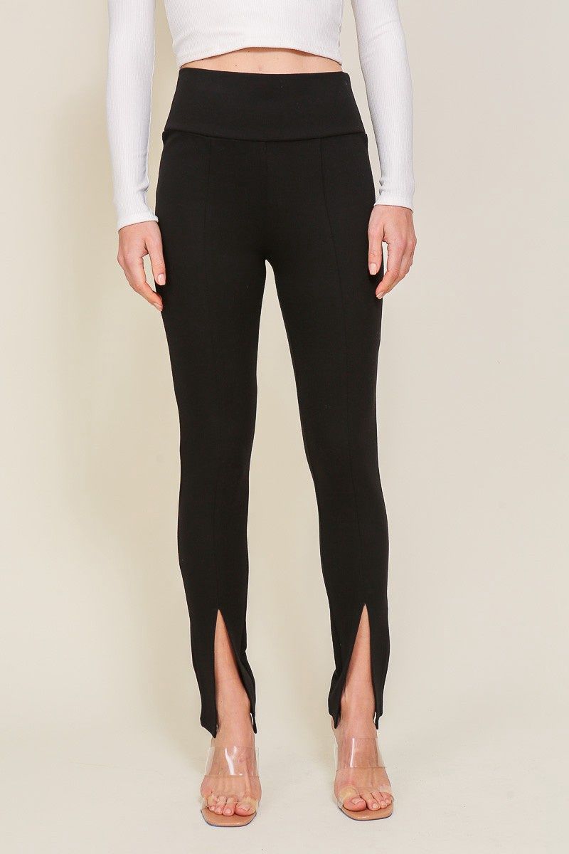 Ponte Legging W Front Slit