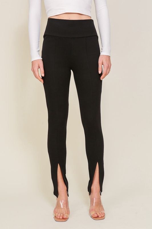 Ponte Legging W Front Slit