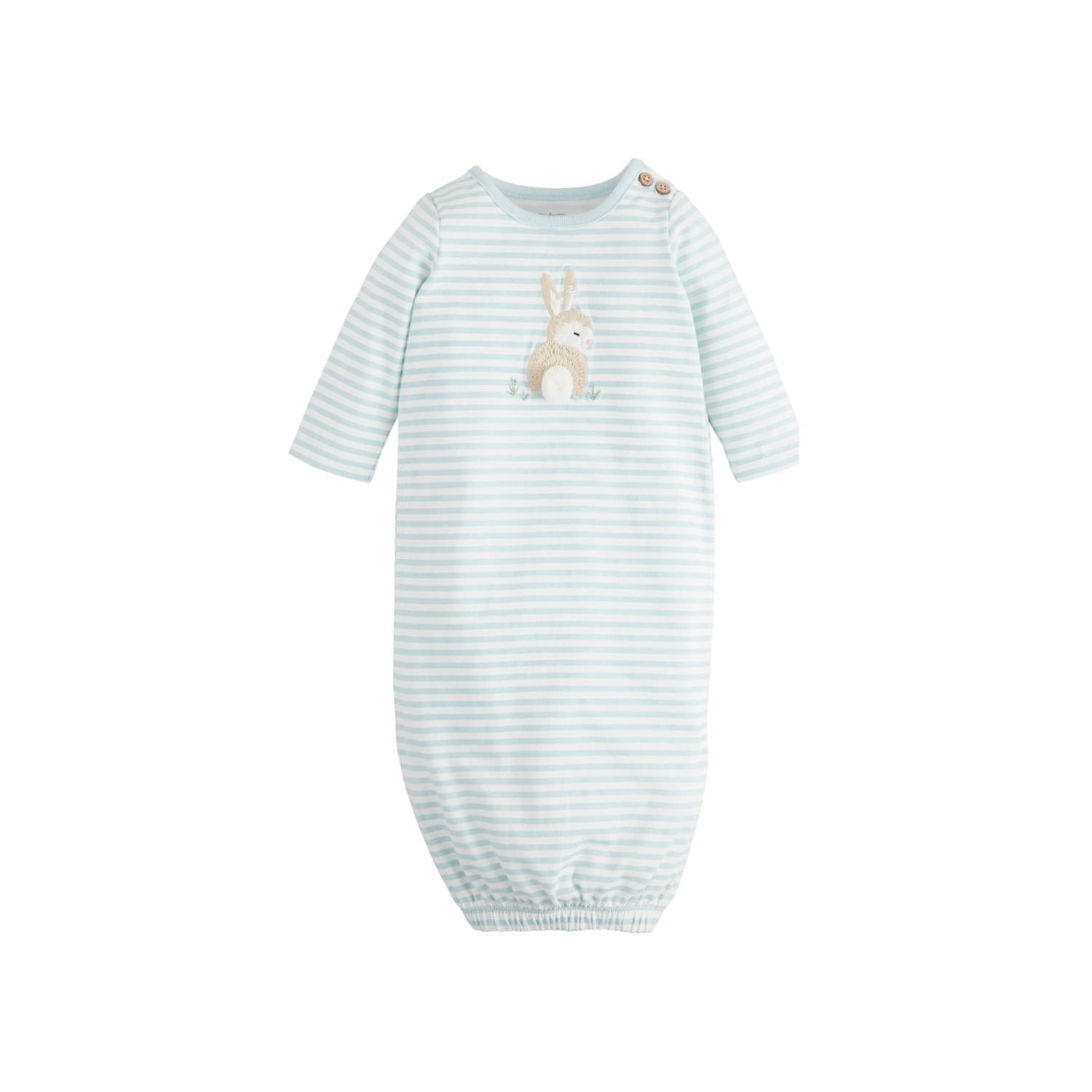 Blue Stripe Bunny Gown