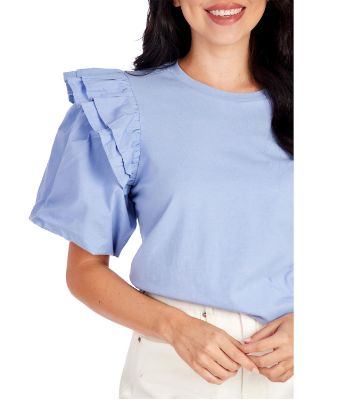 Franco Ruffle Top