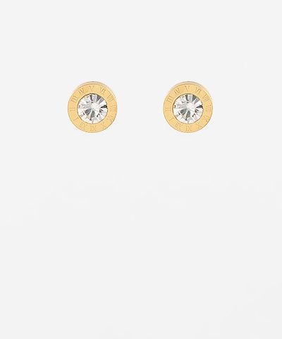 Pave Roman Numeral Studs