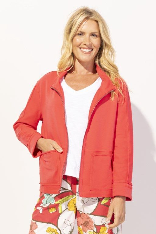 Ocean Front Terry Zip Front Jacket