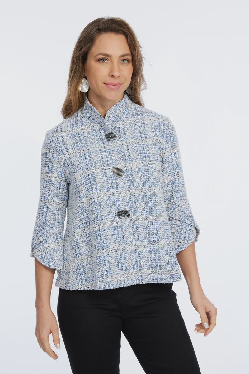 3 Button Jacket w Tulip Sleeve by Lior