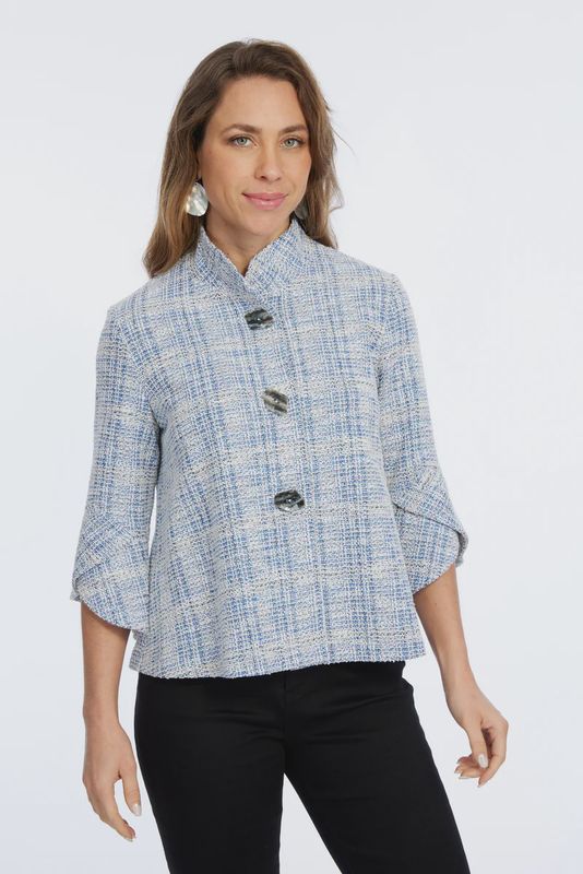 3 Button Jacket w Tulip Sleeve by Lior