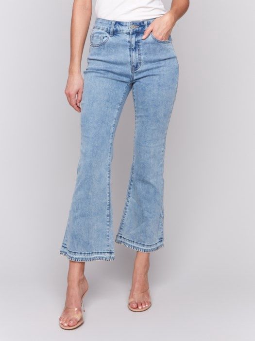 Blanket Stitch Hem Detail Jean