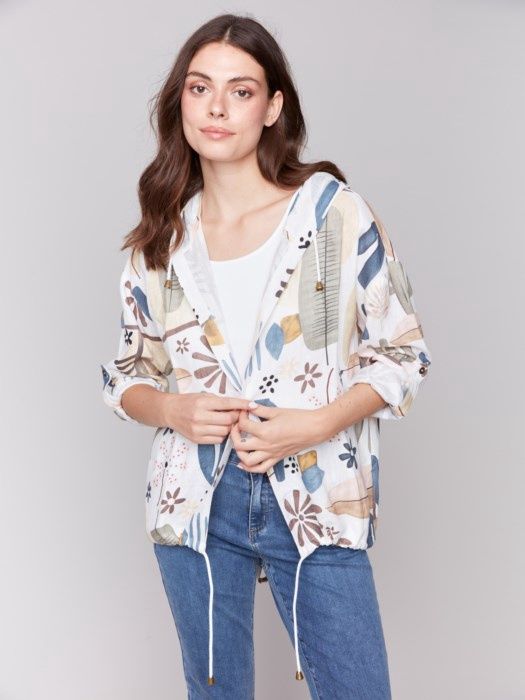 Printed Hooded Duster