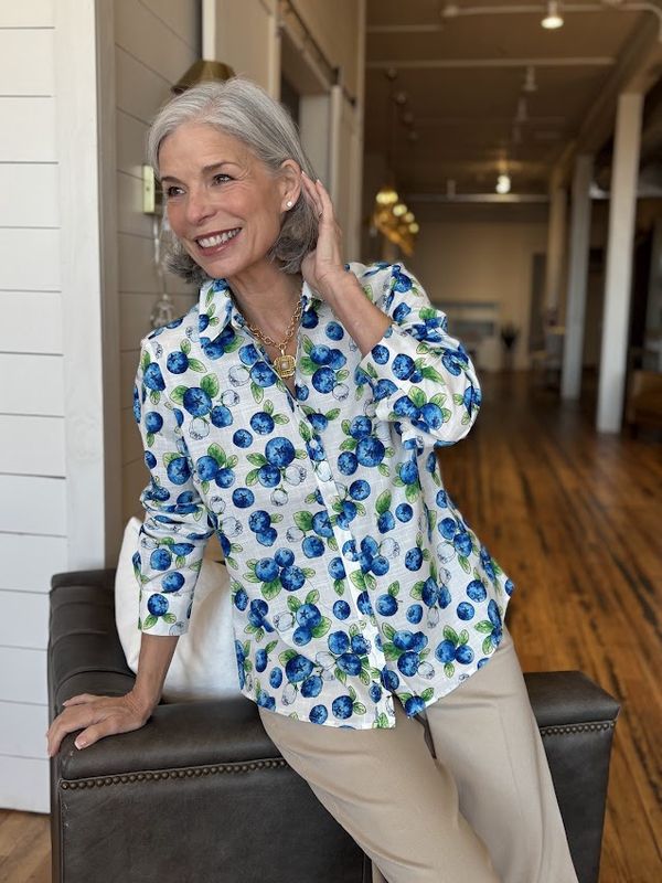 Hampton Blueberry Print Tunic