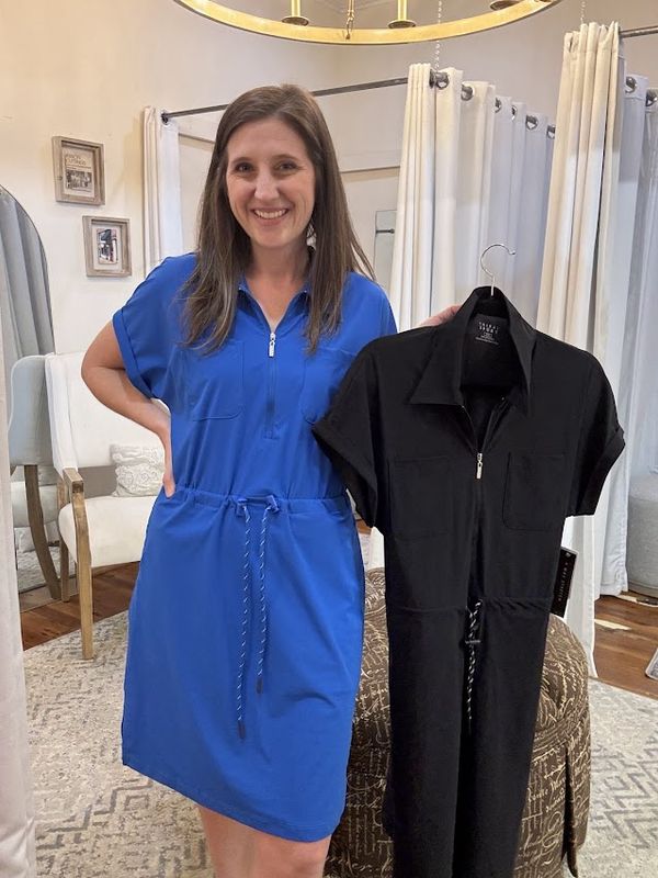 Zip Front Polo Dress