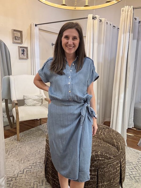 Tencel Side Tie Dress