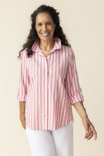 Palm Beach Ribbon Trim Tunic, Size: S
