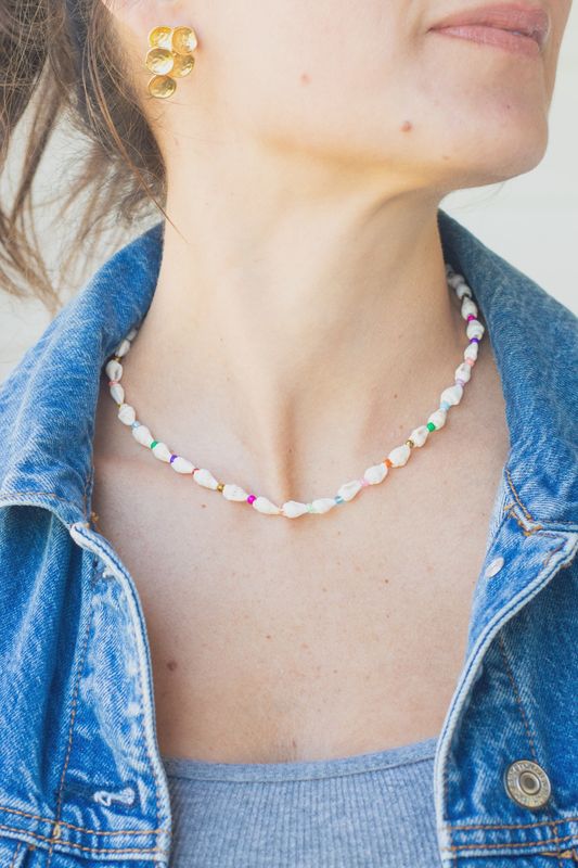 Ariel Shell Necklace - Multi