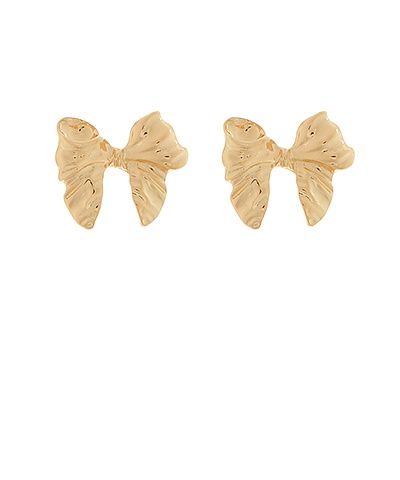Textured Bow Earrings